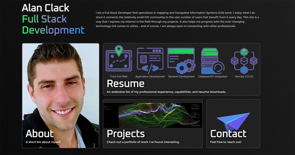 Alan Clack – Full Stack Developer – A personal site to showcase my ...